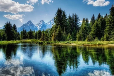 Mountain Lake HD Desktop Wallpapers : Widescreen : High Definition ...