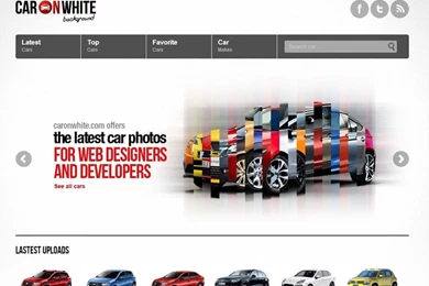 Car On White Backgrounds