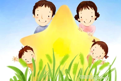 Sweet & Cute Illustration Of Family Love 1280x800 NO.3 Desktop ...