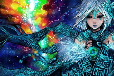 Anime Original Sci Fi Science Fiction Space Nebula Stars Color ...