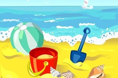 Summer Beach Travel Backgrounds Vector 02   Vector Backgrounds ...