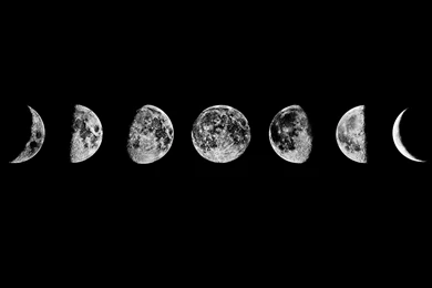 Moon Phases Wallpaper.