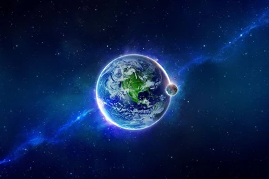 Full HD Wallpapers + Blue, Space, Planets, Stars, Earth