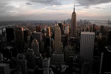 Download 1920x1080 Dark Clouds Over New York City Wallpapers