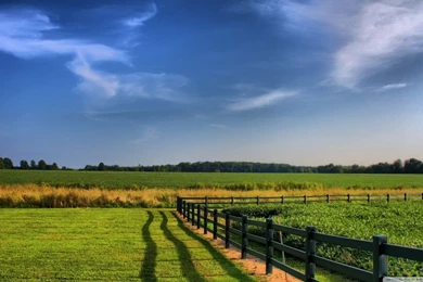 Farm Fence HD Desktop Wallpapers : Widescreen : High Definition ...