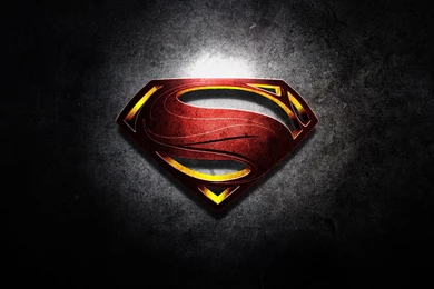 Superman Logo Man Of Steel   Wallpaper.