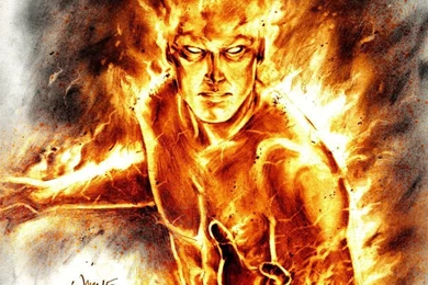 Human Torch Commission By FlowComa On DeviantArt