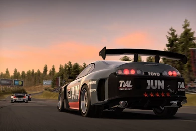 Black Toyota Supra Sports Car Back Desktop Wallpapers.jpg