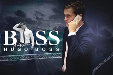 Download Wallpapers 3840x2400 Hugo Boss, Guy, Suit, Advertising ...