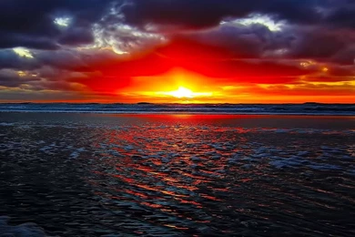 Lava Sunset >> HD Wallpaper, Get It Now!