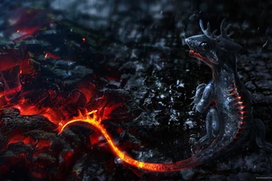 Download 1920x1080 3D Lava Dragon Baby Wallpapers
