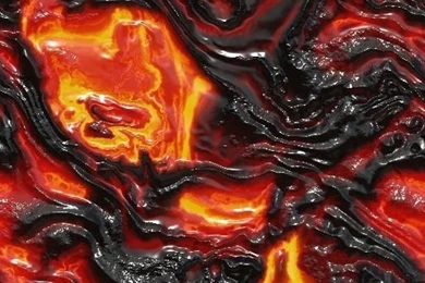 Dragon On A Melting Lava Heart Wallpapers