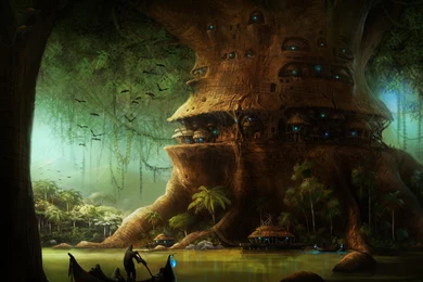 Elven Village « Free Wallpapers 2560x1600 Download Desktop Pictures HD