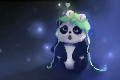 CUTE PANDA BEAR APOFISS WALLPAPER (
