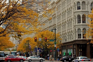 1366x768 Street, Chicago, Movement, Skyscrapers, The City, Chicago ...