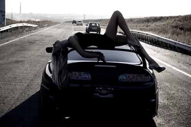 Download 2560x1440 Supra Girl Wallpapers