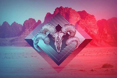 HDscreen: Artwork Deserts Gradient Indie Skulls Desktop Bakcgrounds