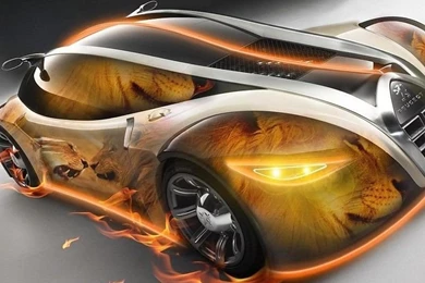 Amazing Neon Lion Peugeot Free Desktop Backgrounds And Wallpapers