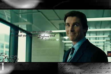 Bruce Wayne Smiles .   Christian Bale Wallpapers (26850910)   Fanpop