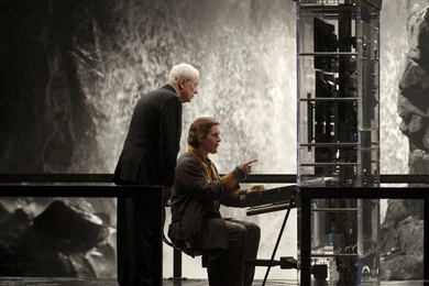 Download 1920x1080 Bruce Wayne And Alfred In A Batcave Wallpapers