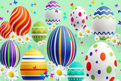Easter: Lovely Easter Eggs Backgrounds Vacation Creative Design Art ...