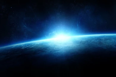 Sun Rise Over Planet   HD Wallpapers