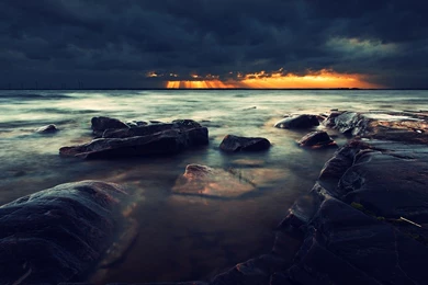 Ocean Storm Clouds Free Desktop Backgrounds Wallpapers