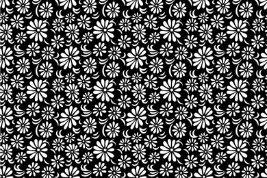 Black White Floral Backgrounds   Black, Flowers, White   PPT ...