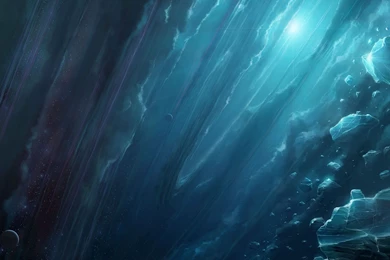 Desktop Wallpapers · Gallery · 3D Art · Space Ice