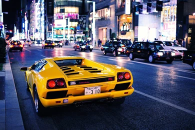 Yellow Lamborghini Diablo Wallpapers