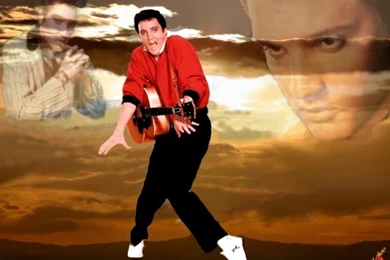 Elvis In Red   Elvis Presley Wallpapers (27750991)   Fanpop