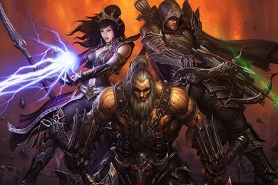 Download Wallpapers 1920x1080 Diablo 3, Magic, Bow, Barbarian ...