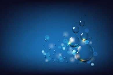 Blue Bubbles Widescreen Wallpapers