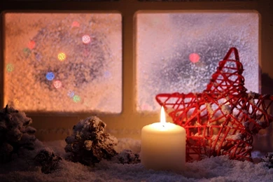 1600x900 Christmas Candlelight Wallpapers