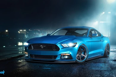 2015 Ford Mustang Gt Black   Image