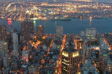 Cityscapes Lights Nyc River Crowd New York City HD Wallpapers ...
