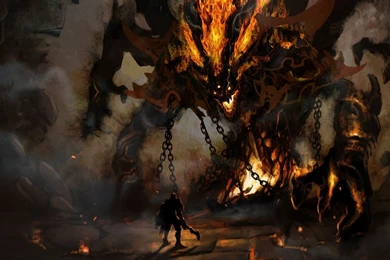 Giant Fire Monster HD Wallpapers