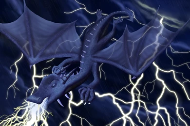 Blue Lightning Dragon   (