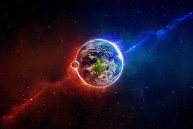 Wallpapers Red And Blue Lightning Free Desktop Backgrounds