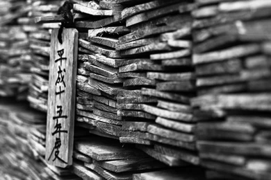 Japan, Stones, Grayscale, Kanji, Depth Of Field, Ornaments, Slate ...