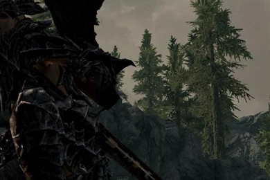 Mountains Trees The Elder Scrolls V: Skyrim Nord Wallpapers