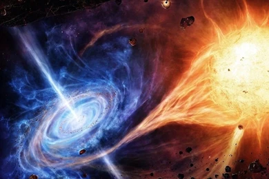 Download Black Hole Eats Away A Star Wallpapers For Samsung Epic