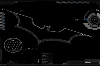 Batcomputer! Worth The Hours Spent. : Rainmeter