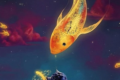 Fantasy Goldfish Kitten HD Wallpapers