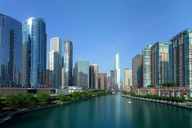 Gallery For   Chicago Skyline Wallpapers For Walls