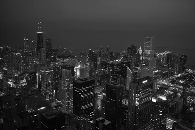 Chicago Night Skyline Wallpapers Wide