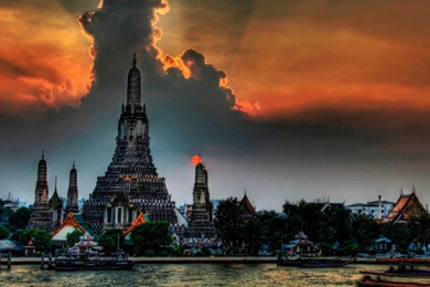 Fantastic View Of The Temple In Bangkok, Thailand Wallpapers And ...