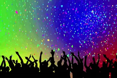 Party Crowd Silhouettes & Confetti Looping Backgrounds   YouTube
