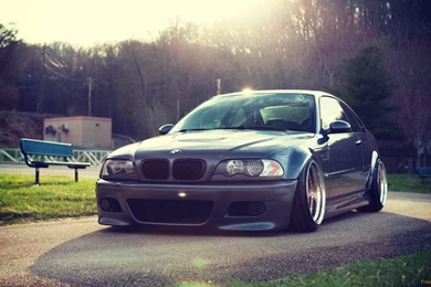 BMW E46 M3 Car Front Tuning Wallpapers