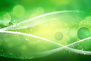 Green Particles Bokeh Backgrounds